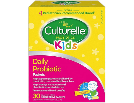 Culturelle Kids Daily Probiotic Packets for Immune & Digestive Support - 30 Count