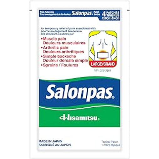Salonpas Pain Relieving Patch Large - 4 Patches