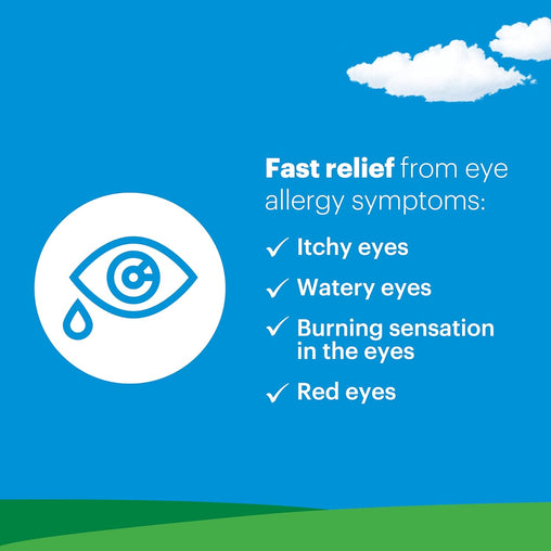 Claritin Allergy Relief Eye Drops, Preservative-Free, 10 mL