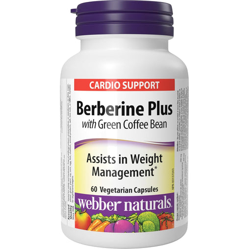 Webber Naturals Berberine Plus with Green Coffee Bean - 60 Capsules