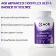 AOR Advanced B Complex Ultra - 525 mg, 60 Vegan Tablets