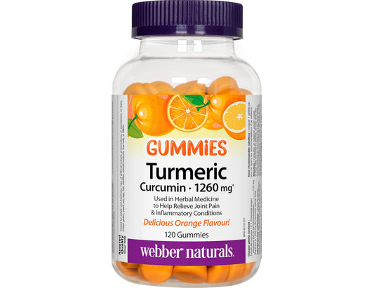 Webber Naturals Turmeric  - 120 Gummies