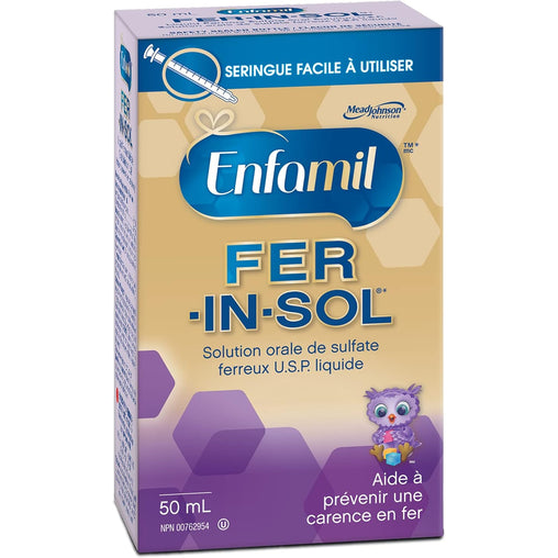 Enfamil FER-IN-SOL Liquid Ferrous Sulfate Oral Solution U.S.P., 50 mL