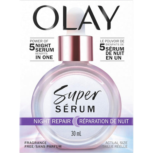 Olay Super 5-in-1 Night Repair Serum, 30 mL