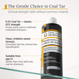Coal Tar Shampoo 0.5% Natural Coal Tar - Dandruff Shampoo