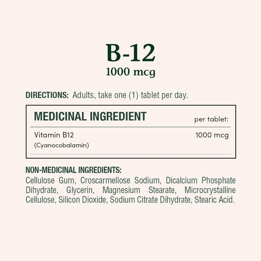 Nature's Bounty Vitamin B-12 1000 mcg, 150 Tablets