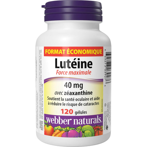 Webber Naturals Lutein 40 mg, 120 Softgels