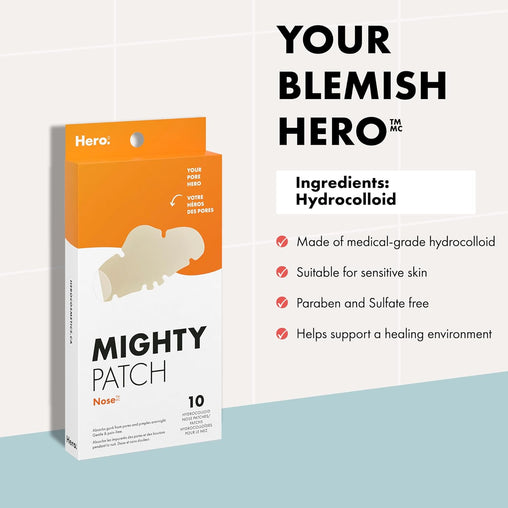 Hero Cosmetics Mighty Patch, Nose - 10 Count