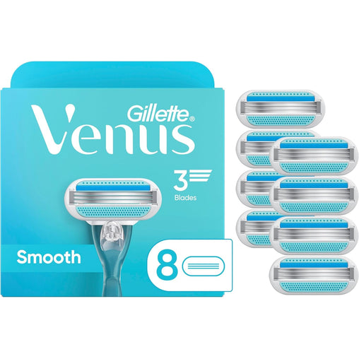 Gillette Venus Original Smooth Women's Razor Blade Refills, 8 ct