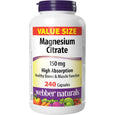 Webber Naturals Magnesium Citrate 150 mg - 240 Capsules
