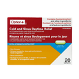 Option+ - Extra Strength Cold & Sinus Daytime Relief - 20 Caplets - current product packaging
