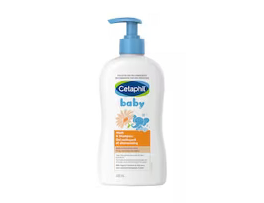 Cetaphil Baby Wash & Shampoo with Organic Calendula - 400 mL