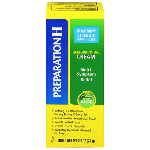 Preparation H Multi-Symptom Hemorrhoid Relief Cream 26 g current packaging