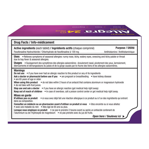 Allegra 24 Hour 120mg – 48 Tablets