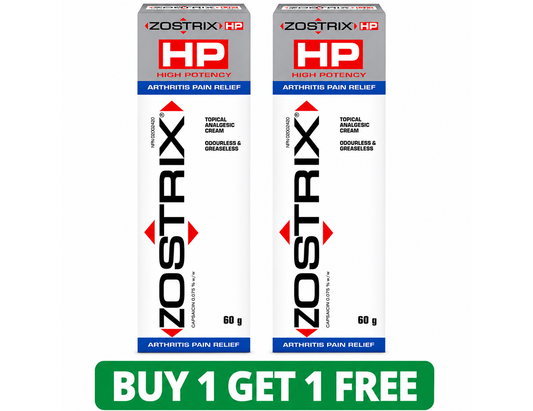 Zostrix HP Pain Relief Cream 0.075% - 60g (2-Pack, Total: 120g)