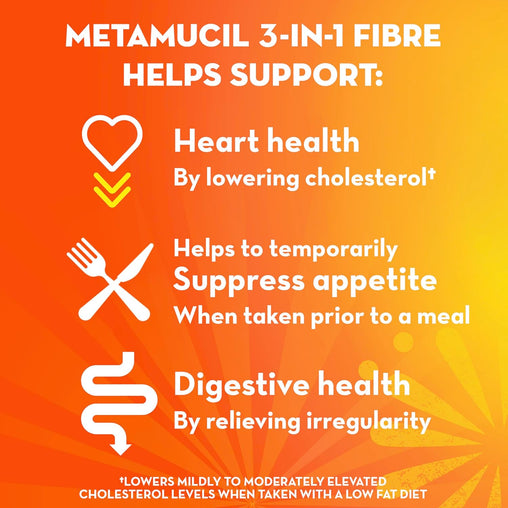 Metamucil  Psyllium Husk Powder Supplement - 504g