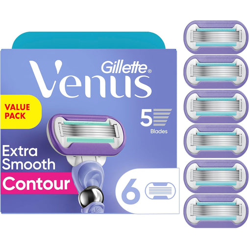Gillette Venus Contour Extra Smooth  Cartridges - 6 Count