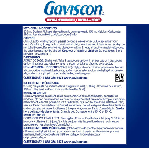 Gaviscon ES Icy Mint Liquid – 340 mL