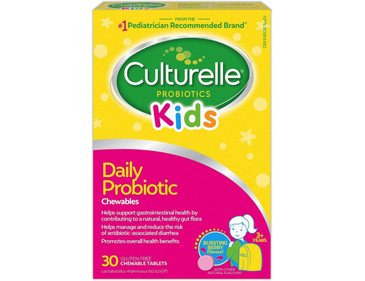 Culturelle Kids Daily Probiotic Chewable Tablets, 30 ct