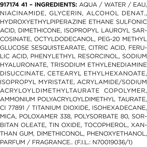 L'Oréal Paris Bright Reveal Dark Spot Face Serum with 12% Niacinamide, Ferulic Acid & Amino Sulfonic Acid - 20mL