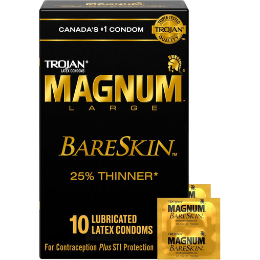 TROJAN Magnum BareSkin Condoms - 10 Count