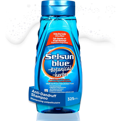 Selsun Blue Anti-Dandruff Shampoo with Botanicals, 325 mL
