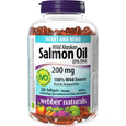 Webber Naturals Wild Alaskan Salmon Oil 200mg – 220 Softgels