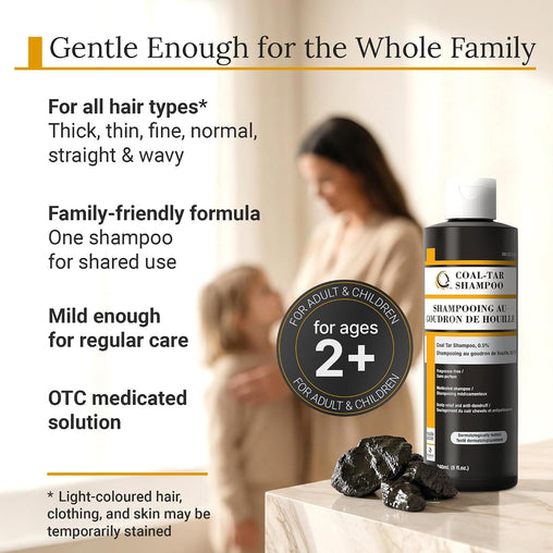 Coal Tar Shampoo 0.5% Natural Coal Tar - Dandruff Shampoo
