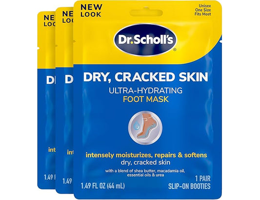 Dr. Scholl's Ultra-Hydrating Foot Mask, 3 x 44 mL