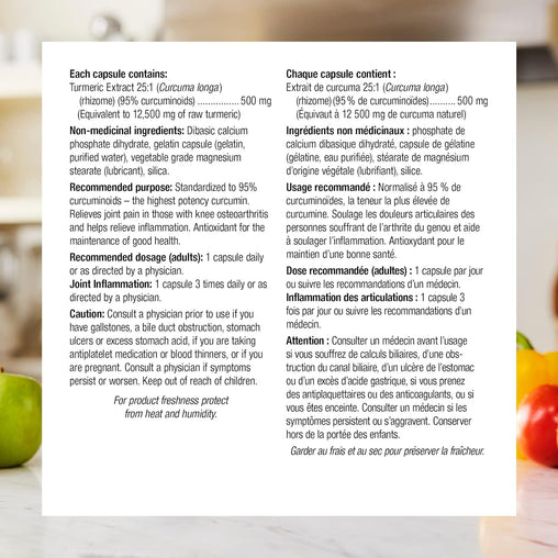 Webber Turmeric Curcumin Extra Strength 12500 mg, 60 Capsules