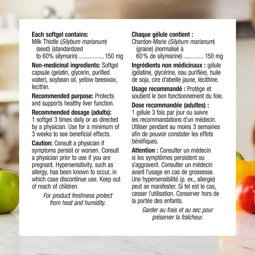 Webber Naturals Milk Thistle Extract 150 mg, 240 Softgels