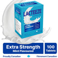Lacteeze Chewable Extra Strength Lactase Enzyme, Natural Mint - 100 Tablets