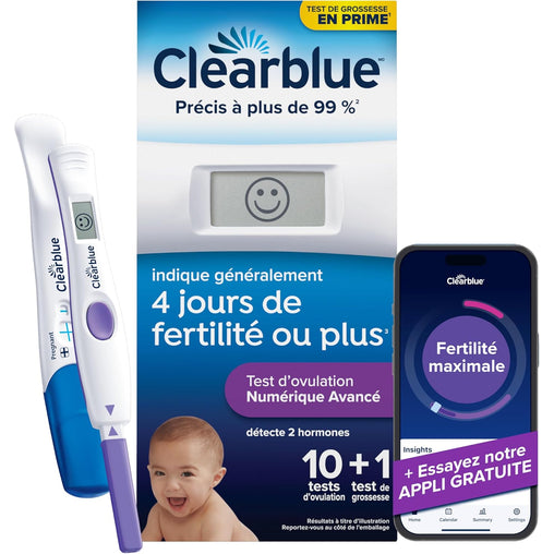 Clearblue Advanced Digital Ovulation Predictor Kit - 10 Tests + 1 Pregnancy Test