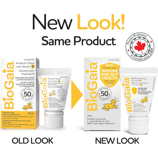 BioGaia Probiotic Drops with Vitamin D3, 10 mL