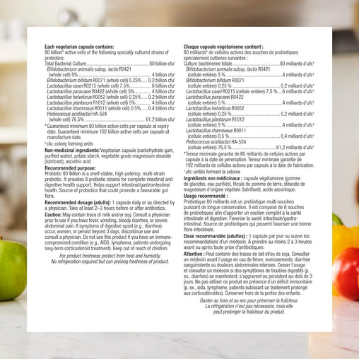 Webber Naturals Probiotic 80 Billion - 20 Capsules