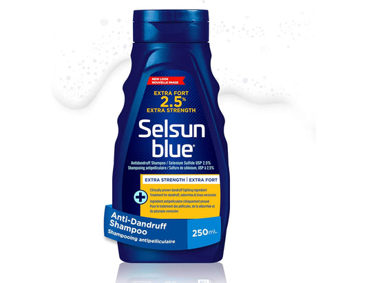 Selsun Blue 2.5% Extra Strength Anti-Dandruff Shampoo – 250 mL