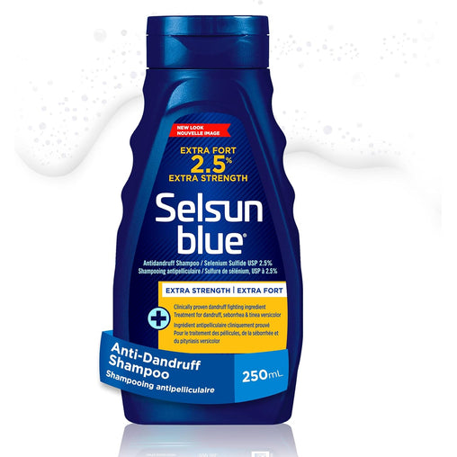 Selsun Blue 2.5% Extra Strength Anti-Dandruff Shampoo – 250 mL