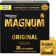 Trojan Magnum Original Large Size Lubricated Condoms – 36 Pack