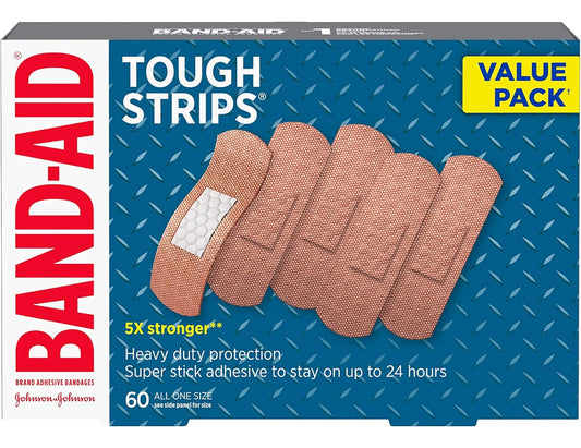BAND-AID Tough Strips Value Pack – 60 Count