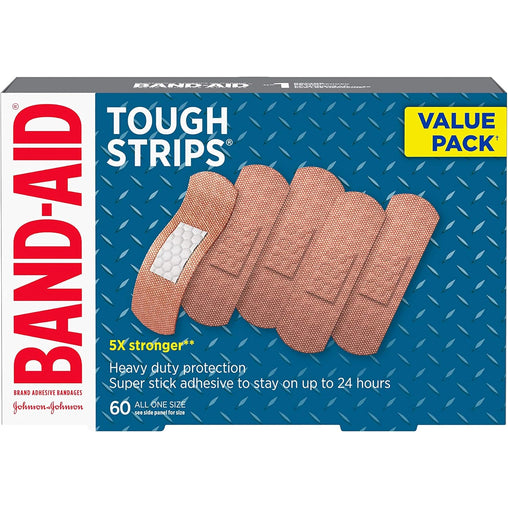 BAND-AID Tough Strips Value Pack – 60 Count