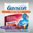 Gaviscon Max Relief, Berry Blend  – 18 Chewable Foamtabs