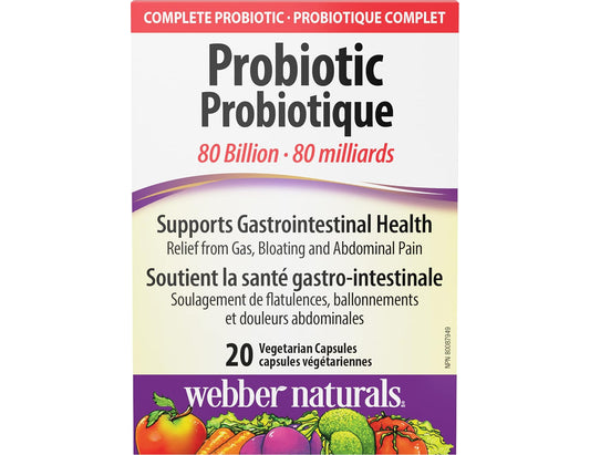 Webber Naturals Probiotic 80 Billion - 20 Capsules