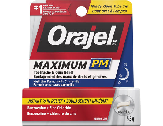 Orajel Maximum PM Toothache Relief Paste – 5.3g