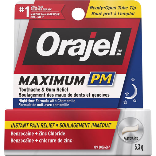 Orajel Maximum PM Toothache Relief Paste – 5.3g