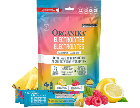 Organika Electrolytes Variety Pack – 21 Sachets