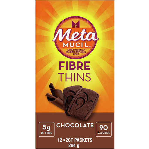 Metamucil Fibre Thins Chocolate, 264 g