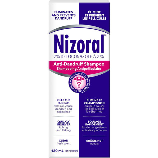 Nizoral Anti-Dandruff Shampoo, 2% Ketoconazole 120ml