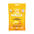 Halls - Relief Mentho-Lyptus Lozenges, Honey Lemon - 30 Lozenges - current product packaging
