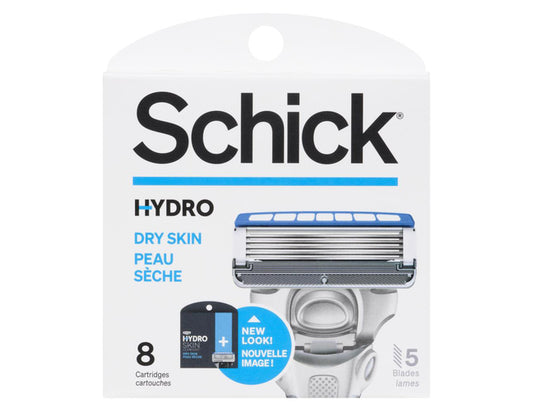 Schick Hydro Dry Skin Razor Blade Refills - 8 Count