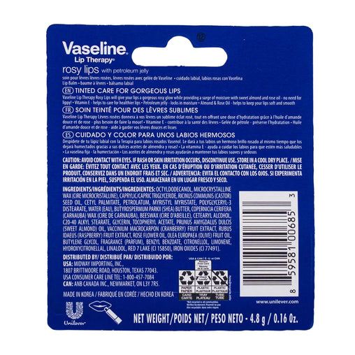 Vaseline Lip Therapy Rosy Lips Lip Balm – 4.8g